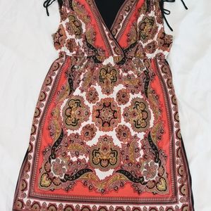 Scarf print dress